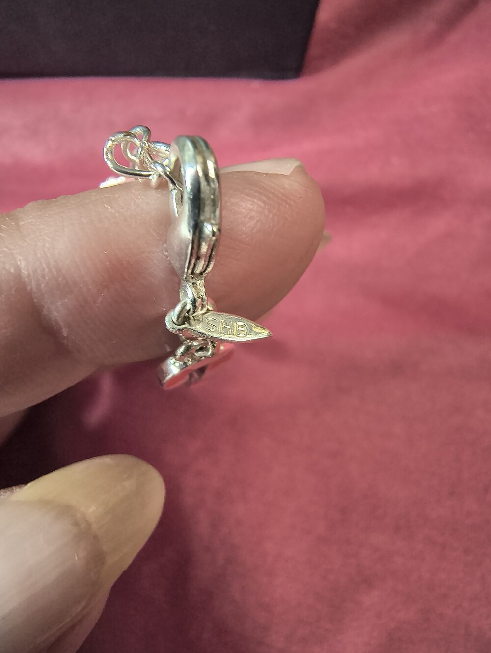 Signed Vintage SHB (Shofel Bros. Mfg. Co.) Candy Cane Bracelet! - Picture 11 of 11